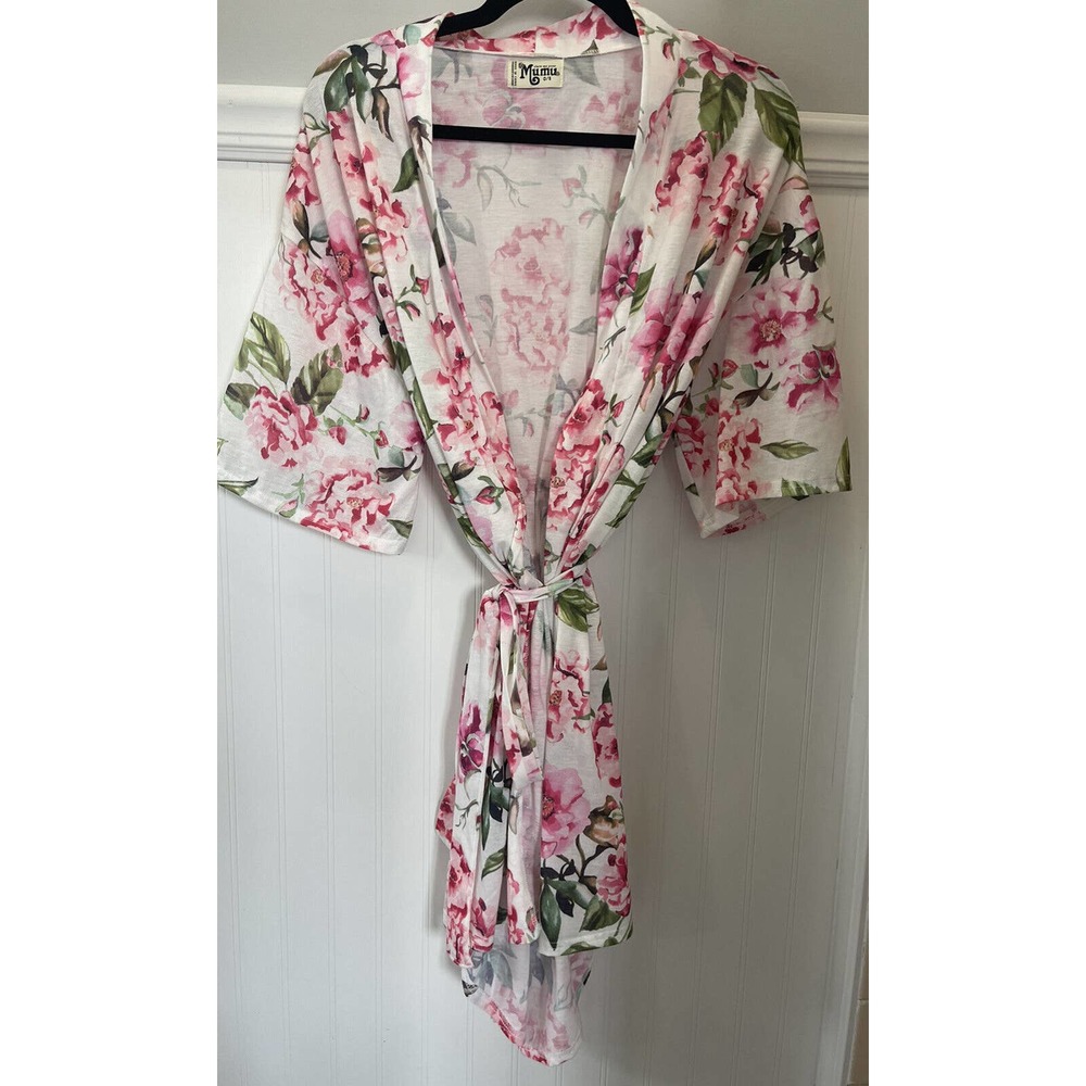 Show Me Your Mumu Women's Brie Robe Garden of Blooms Print Lightweight ONE SIZE